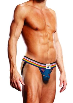 Prowler Spring/Summer 2023 Pixel Art Gay Pride Collection Jock - XXLarge - Blue/Multicolor