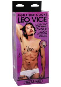 Signature Cocks Leo Vice Dildo 7.5in - Caramel