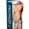 Prowler White Oversized Paw Open Brief - XLarge - White/Rainbow