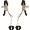 Sexy AF Nipple Clamps Hearts - Black
