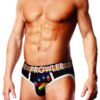 Prowler Black Oversized Paw Brief - XLarge - Black/Rainbow