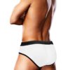 Prowler Oversized Paw Swimming Brief - Medium - White/Rainbow