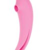 Mystique Suction Vibrating Rechargeable Silicone Massager - Pink