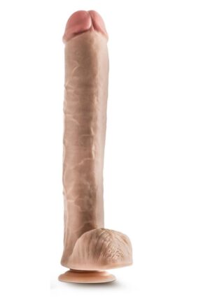 Dr. Skin Dr. Michael Dildo with Balls and Suction Cup 14in - Vanilla