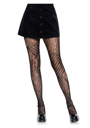 Leg Avenue Doll Net Tights - O/S - Black