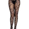 Leg Avenue Bar Net Tights - O/S - Black