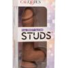 Silicone Studs Dual Density with Suction Cup Base 5in - Chocolate