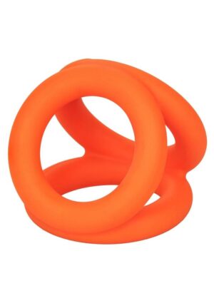 Alpha Liquid Silicone Tri-Ring - Orange