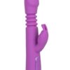 Jack Rabbit Elite Thrusting Rabbit Silicone Rechargeable Vibrator - Purple