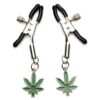 Charmed Mary Jane Nipple Clamps - Green/Silver