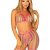 G-String Panty and Biker Chaps - O/S - Multicolor