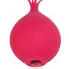 Princess Clit-Tastic Rechargeable Silicone Suction Tickler - Red