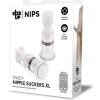 Size Up Twisty Nipple Suckers - XLarge - Clear/Black
