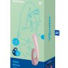 Satisfyer Heat Wave Silicone Warming Rabbit Vibrator - Mauve