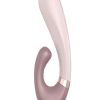 Satisfyer Heat Wave Silicone Warming Rabbit Vibrator - Mauve