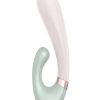 Satisfyer Heat Wave Silicone Warming Rabbit Vibrator - Mint