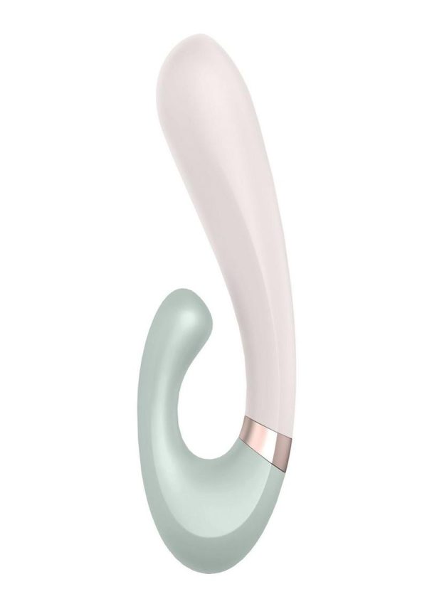 Satisfyer Heat Wave Silicone Warming Rabbit Vibrator - Mint