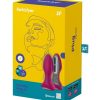 Satisfyer Rotator Plug 2+ Silicone Vibrating Double Anal Stimulator - Fuschia