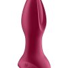 Satisfyer Rotator Plug 2+ Silicone Vibrating Double Anal Stimulator - Fuschia