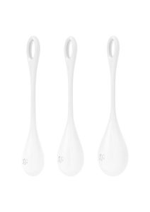 Satisfyer Yoni Power 1 Silicone Weighted Ben Wa Balls Set - White