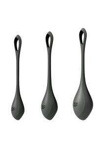 Satisfyer Yoni Power 2 Silicone Weighted Ben Wa Balls Set - Black