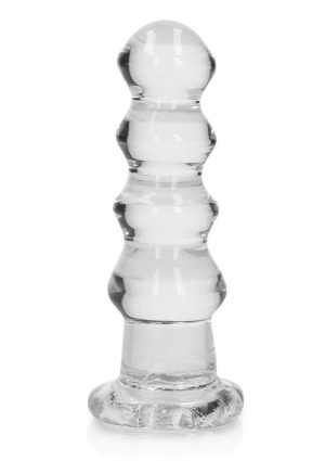 RealRock Curvy Dildo or Butt Plug 5.5in - Clear