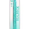 RealRock Crystal Clear Double Dong 18in - Turquoise