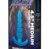 Blue Line Medium Beaded Anal Plug 4.5in - Blue