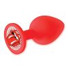 The 9`s - Booty Talk Silicone Butt Plug Tongue - Red