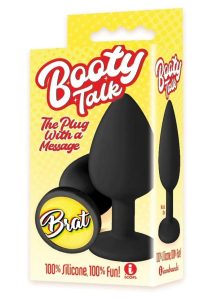 The 9`s - Booty Talk Silicone Butt Plug Brat - Black