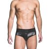 Prowler Red Wetlook Brief - XLarge - Black
