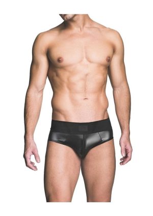 Prowler Red Wetlook Brief - XXLarge - Black