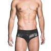 Prowler Red Wetlook Ass-Less Brief - Medium - Black