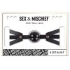 Sex and Mischief Brat Ball Gag - Black/Rose Gold