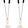Sex and Mischief Brat Pearl Nipple Jewelry - Rose Gold/White