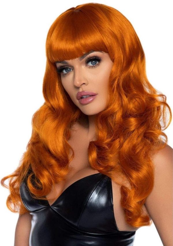 Leg Avenue Misfit Long Wavy Bang Wig - O/S - Ginger