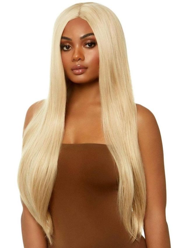 Leg Avenue Long Straight 33 Center Part Wig - O/S - Blonde