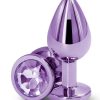 Rear Assets Aluminum Anal Plug - Medium - Purple