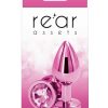 Rear Assets Aluminum Anal Plug - Medium - Pink