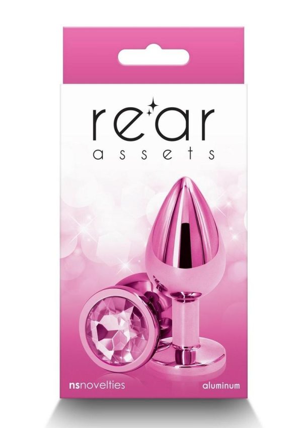 Rear Assets Aluminum Anal Plug - Medium - Pink