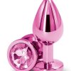 Rear Assets Aluminum Anal Plug - Medium - Pink