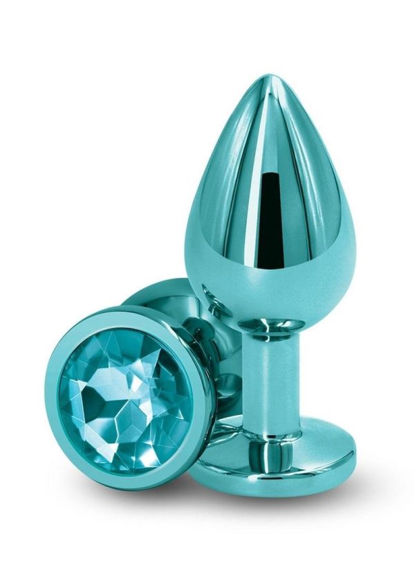 Rear Assets Aluminum Anal Plug - Medium - Teal