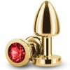 Rear Assets Aluminum Anal Plug - Petite - Gold/Red