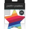 Pretty Pasties Pride Cross and Star - Rainbow