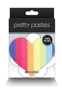 Pretty Pasties Pride Heart and Flower - Rainbow