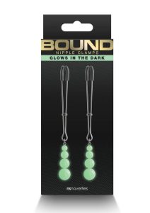 Bound Nipple Clamps G2 Iron Glow in the Dark - Gray