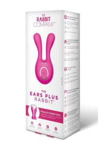 The Ears Plus Rabbit Rechargeable Silicone Stimulator - Hot Pink