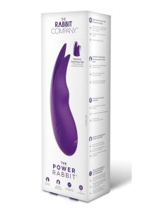 The Power Rabbit Rechargeable Silicone Vibrator - Purple