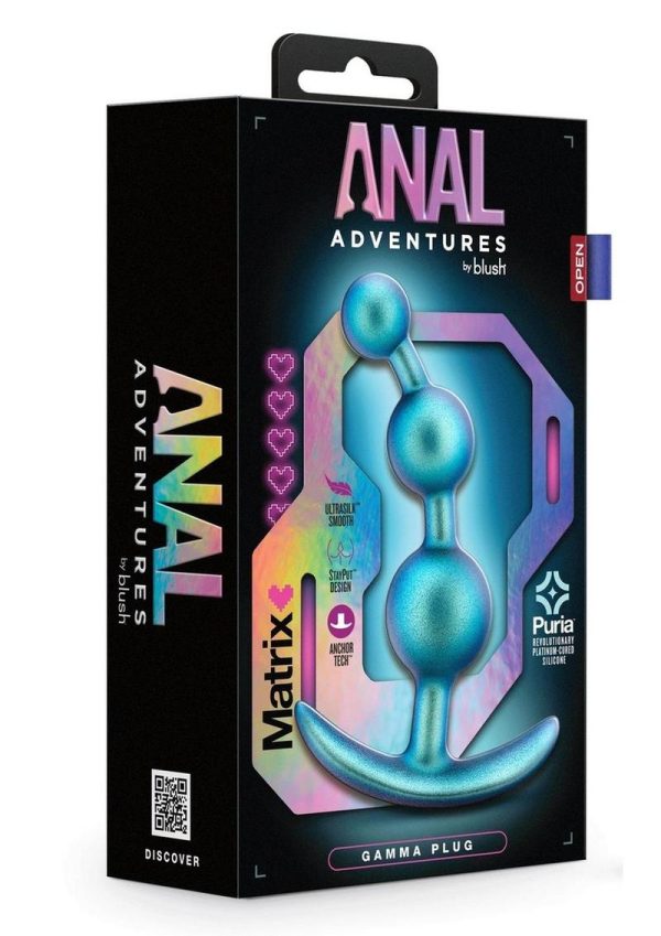 Anal Adventures Matrix Gamma Plug Silicone Anal Plug - Neptune Teal