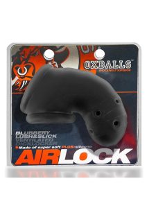 Airlock Air-Lite Vented Silicone Chastity - Black Ice